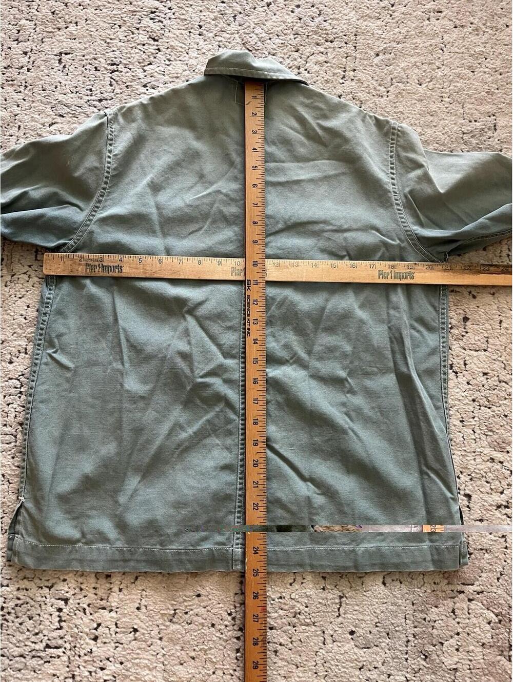 Vintage 50s Howard in Topsail Canvas Chore Jacket Green - Picture 5 of 6